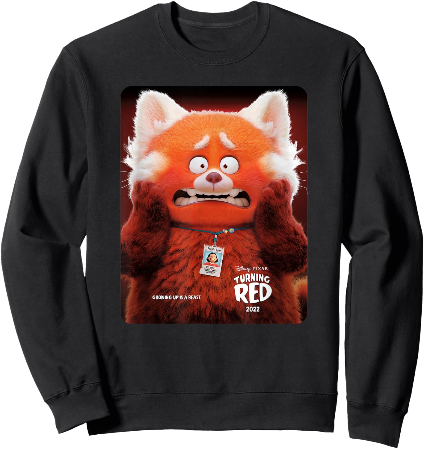 Disney Pixar Turning Red Mei Shocked Screen Grab Sweatshirt - Sweatshirt | Black