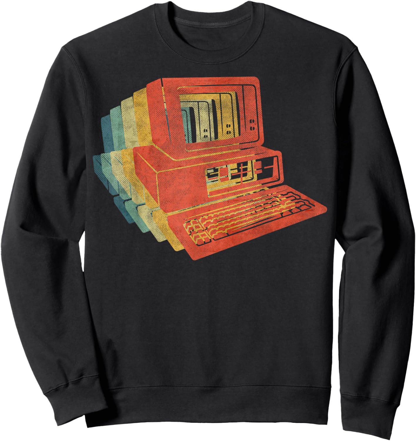 Computer Retro Sweatshirt - Sweatshirt | Black