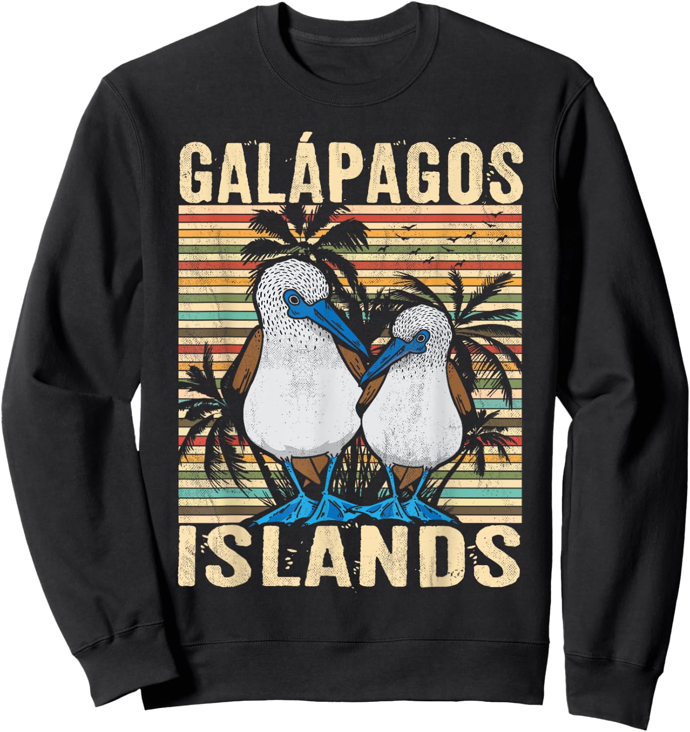 Galapagos Island Ecuador Blue Footed Booby Seabird Sweatshirt - Sweatshirt | Black