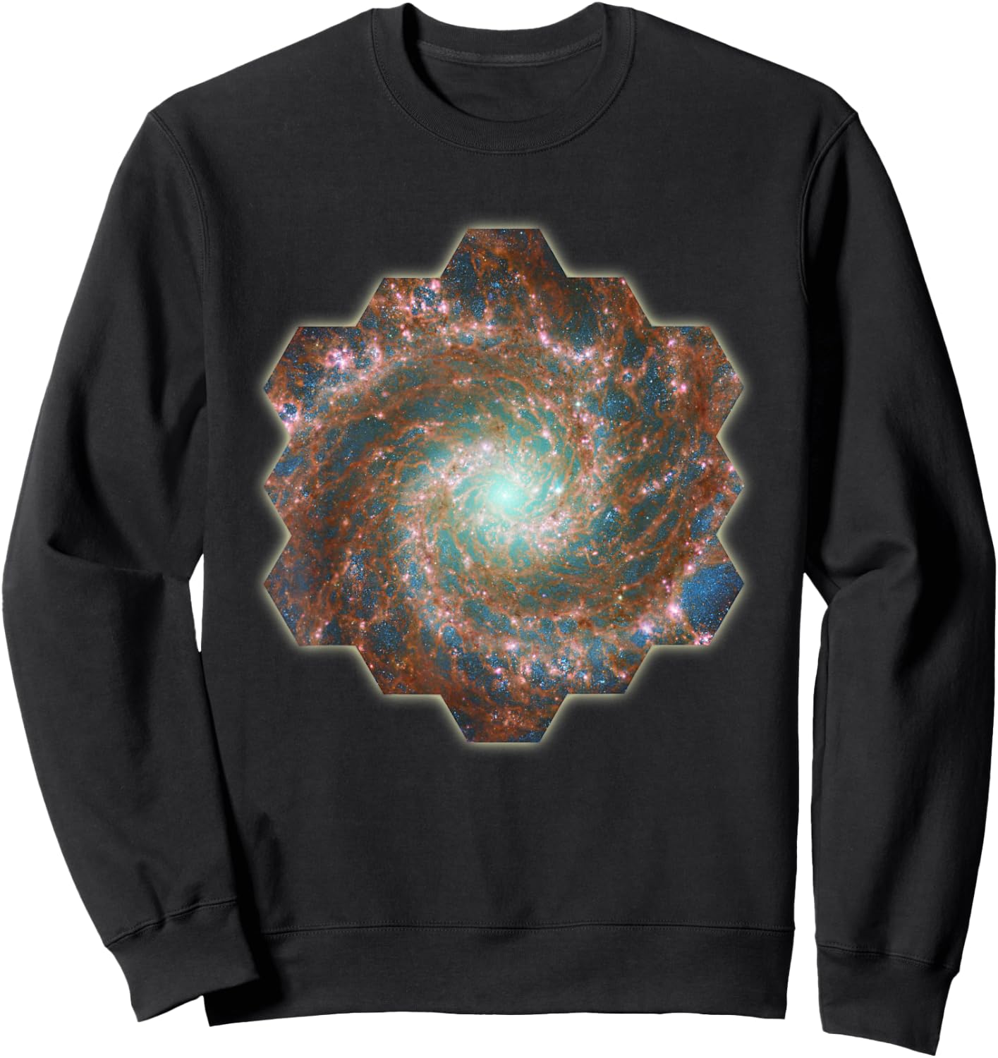 Webb Space Telescope New Images Phantom Galaxy M74 JWST Sweatshirt - Sweatshirt | Black