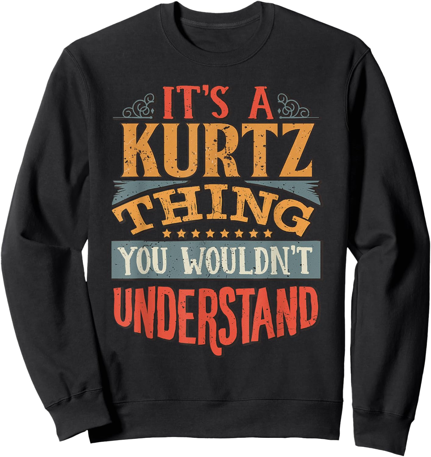 Kurtz Name Sweatshirt - Sweatshirt | Black