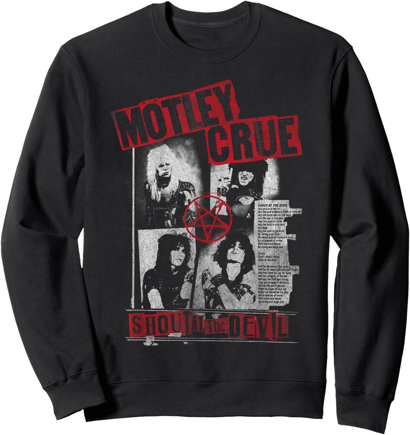Mötley Crüe – Punk Flyer Sweatshirt - Sweatshirt | Black