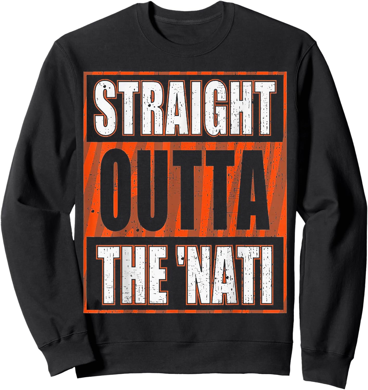 Straight Outta The 'Nati Sweatshirt - Sweatshirt | Black