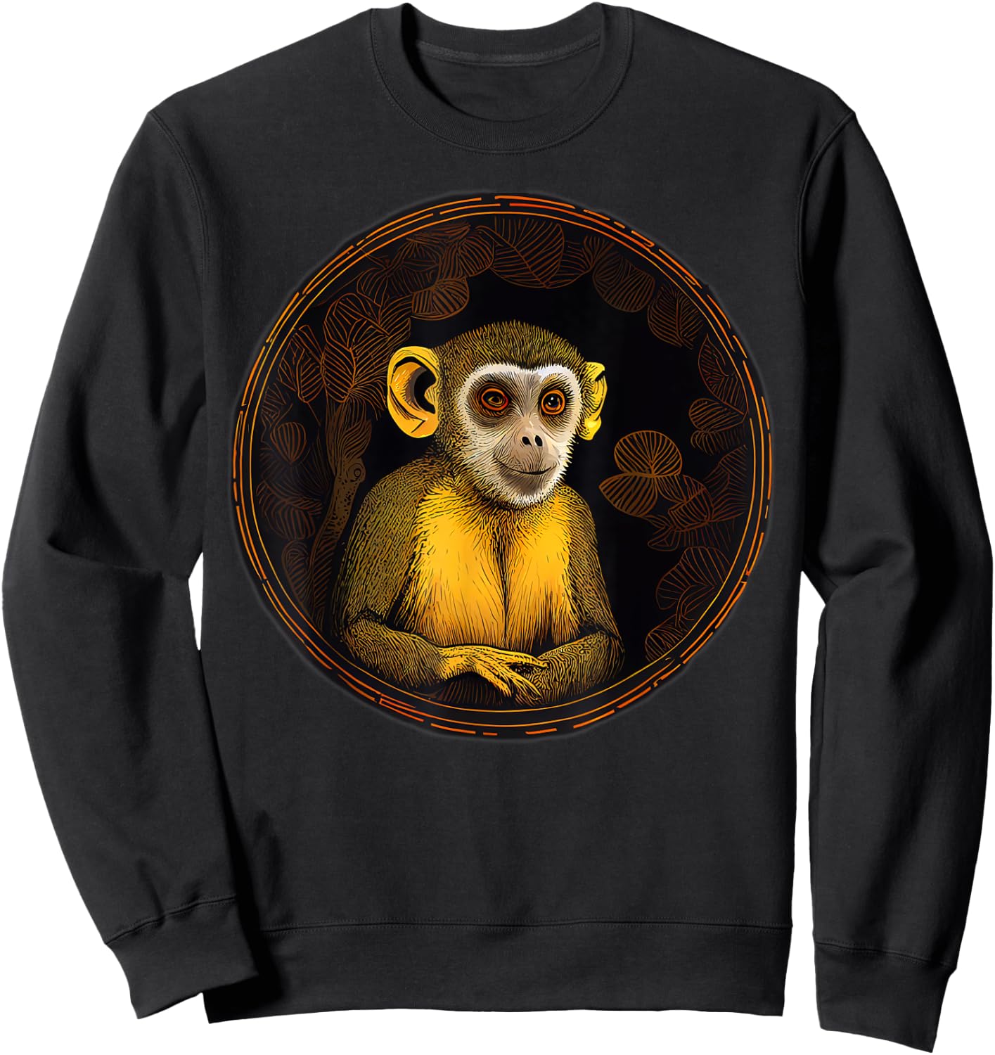 Squirrel Monkey Animal Lover Wildlife Squirrel Monkeys Sweatshirt - Sweatshirt | Black