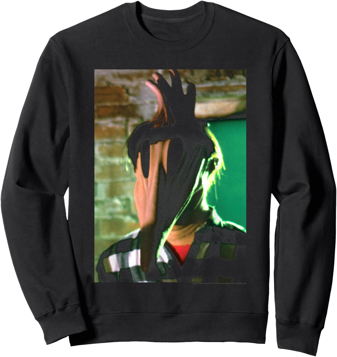 Beetlejuice Adam Ghost Form Photo Movie Sweatshirt - Sweatshirt | Black