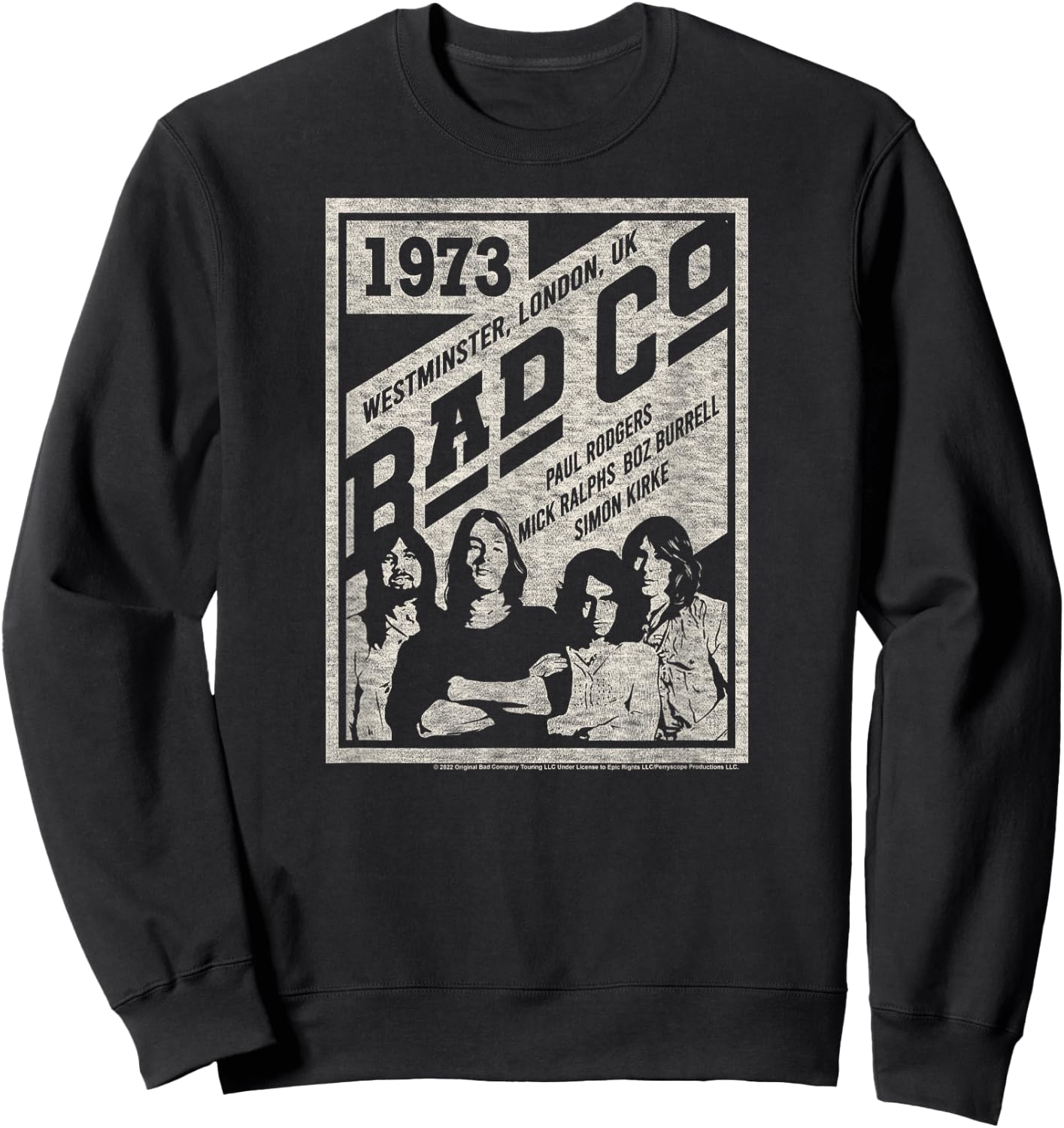 Bad Company - Bad Co Poster Sweatshirt - Sweatshirt | Black