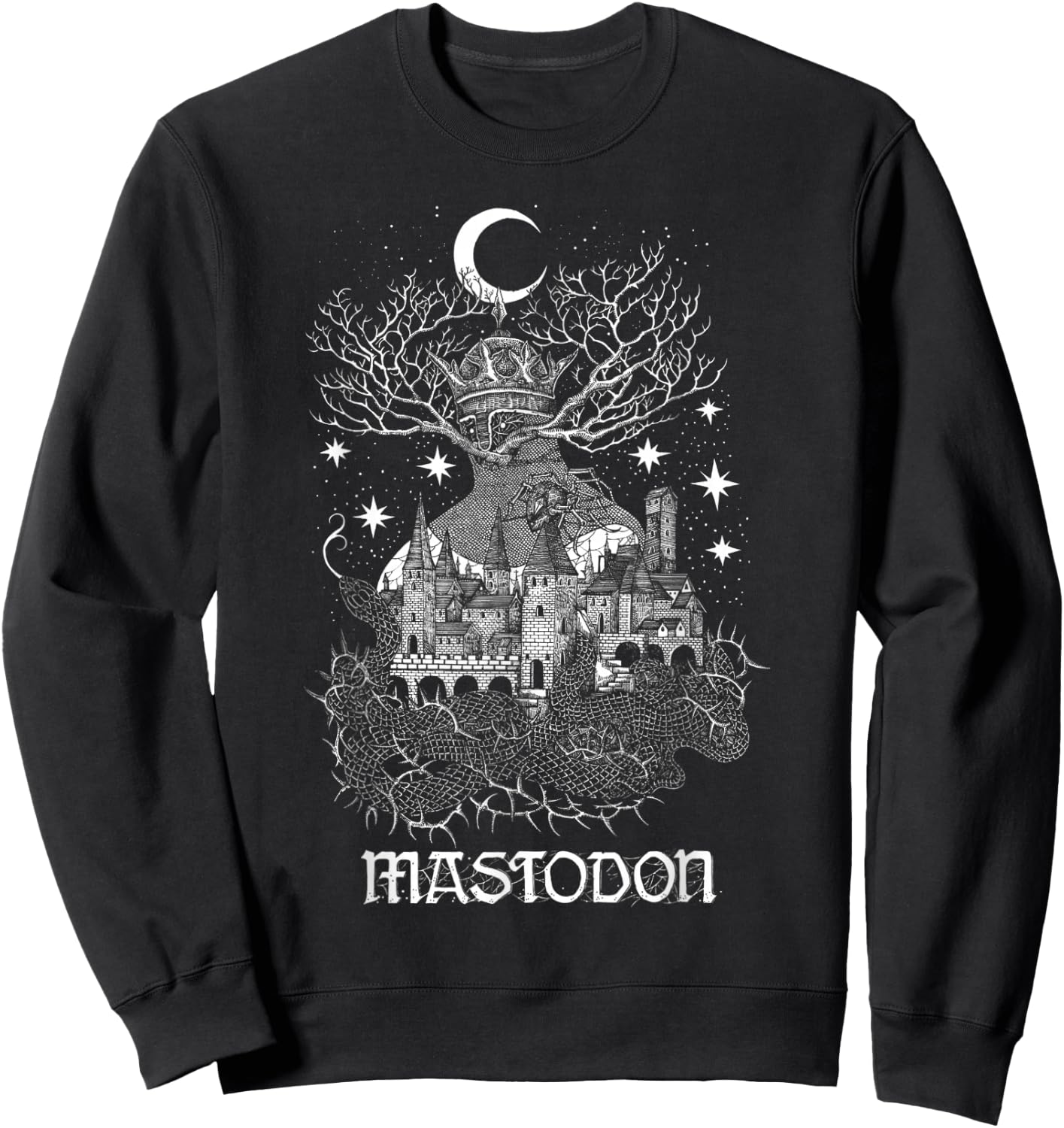 Mastodon Official Mastodon – Quiet Kingdom Black Sweatshirt - Sweatshirt | Black