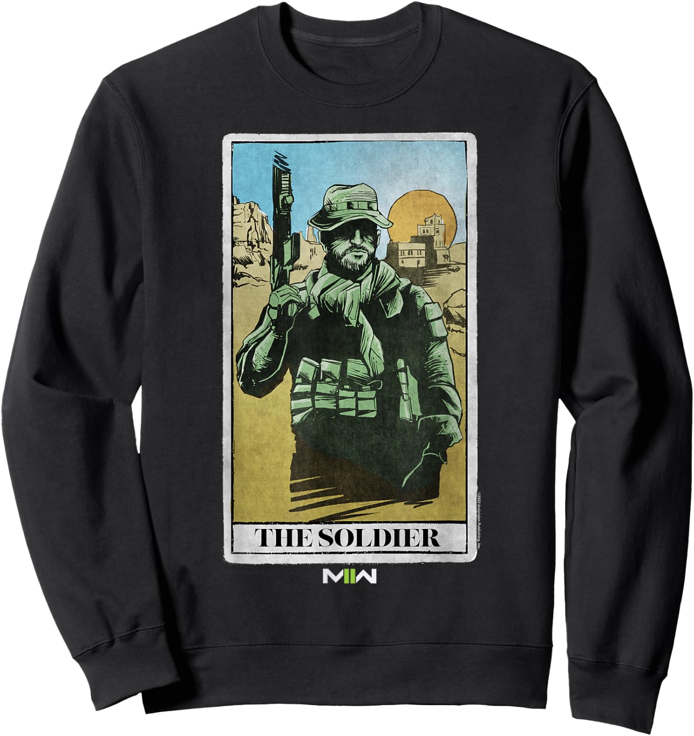 Call of Duty: Modern Warfare 2 The Soldier Desert Card Sweatshirt - Sweatshirt | Black