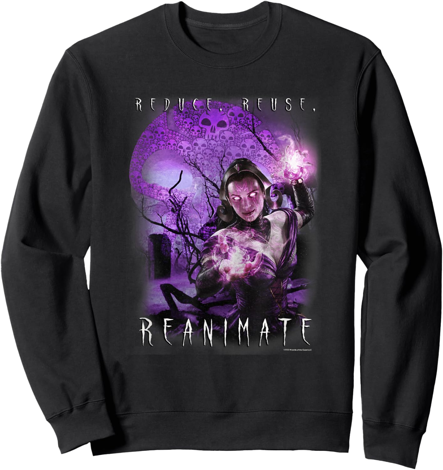 Magic: The Gathering Reduce Reuse Reanimate Liliana Vess Sweatshirt - Sweatshirt | Black