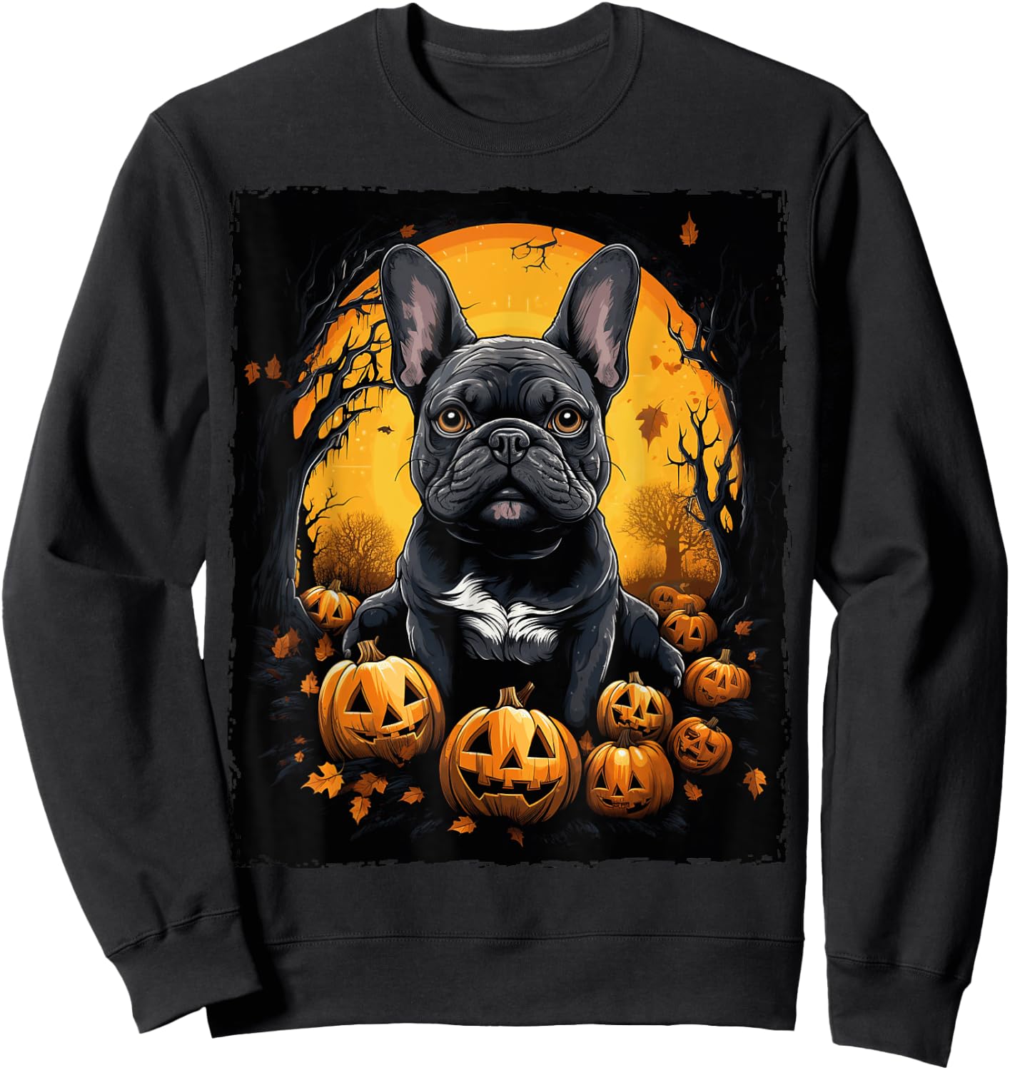 French Bulldog Halloween Sweatshirt - Sweatshirt | Black