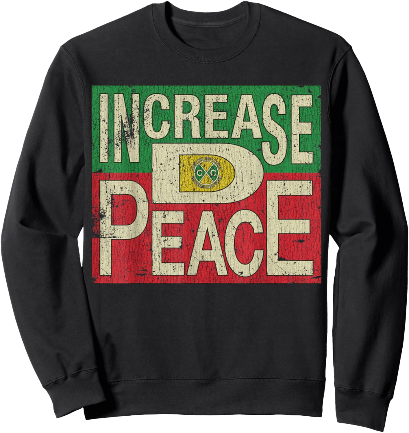 Vintage Increase D Peace 1992 Sweatshirt - Sweatshirt | Black