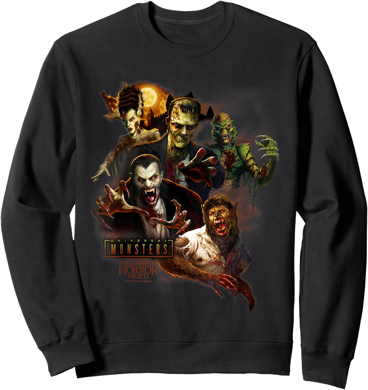 Halloween Horror Nights Universal Monsters Sweatshirt - Sweatshirt | Black