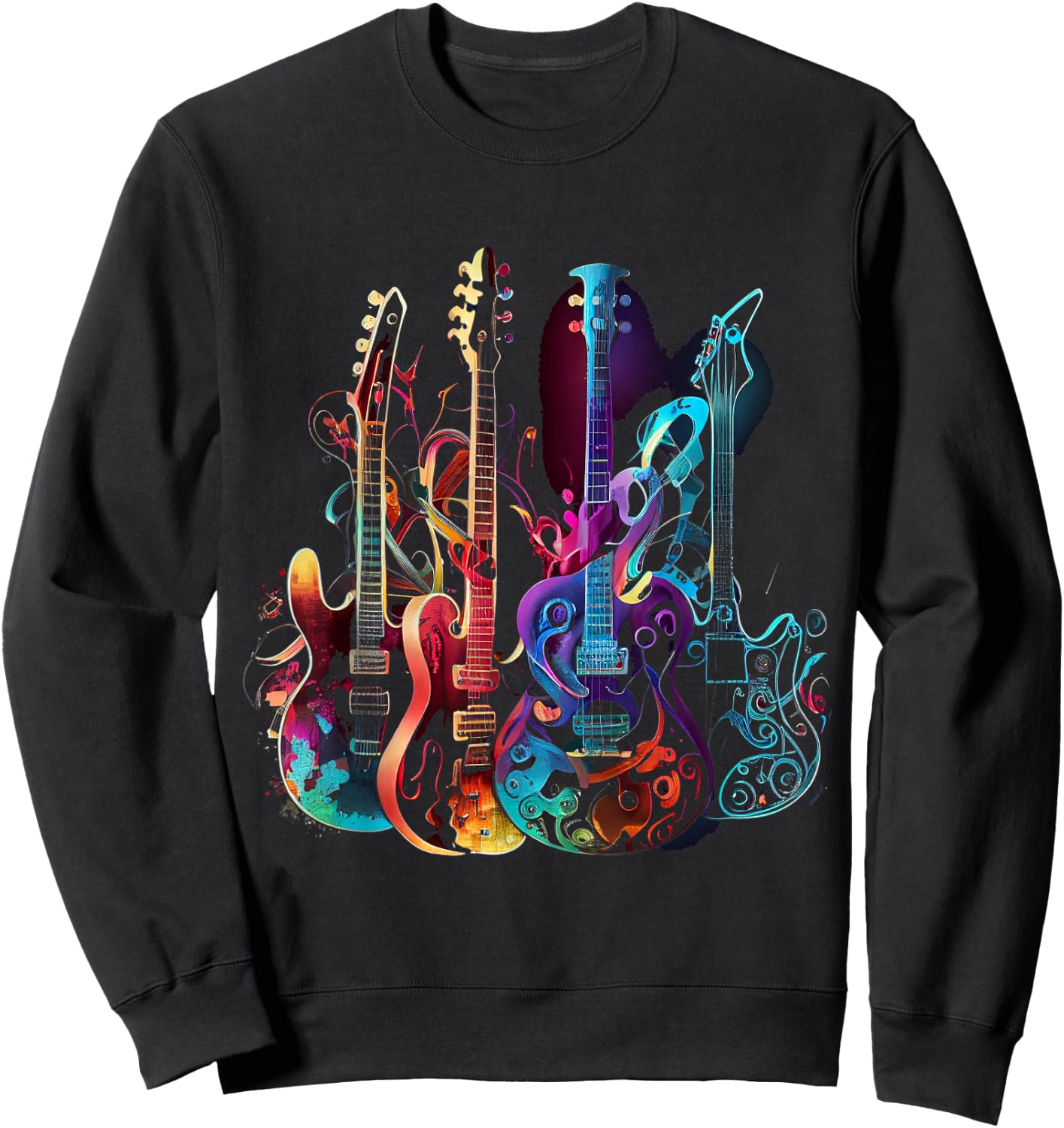 Guitars musician guitarist Sweatshirt - Sweatshirt | Black