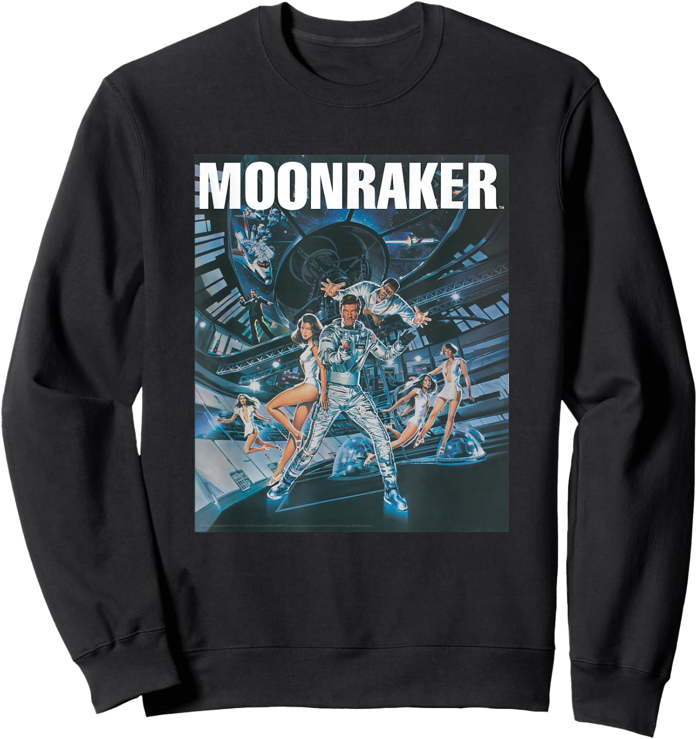 Official James Bond 007 Moonraker Sweatshirt - Sweatshirt | Black