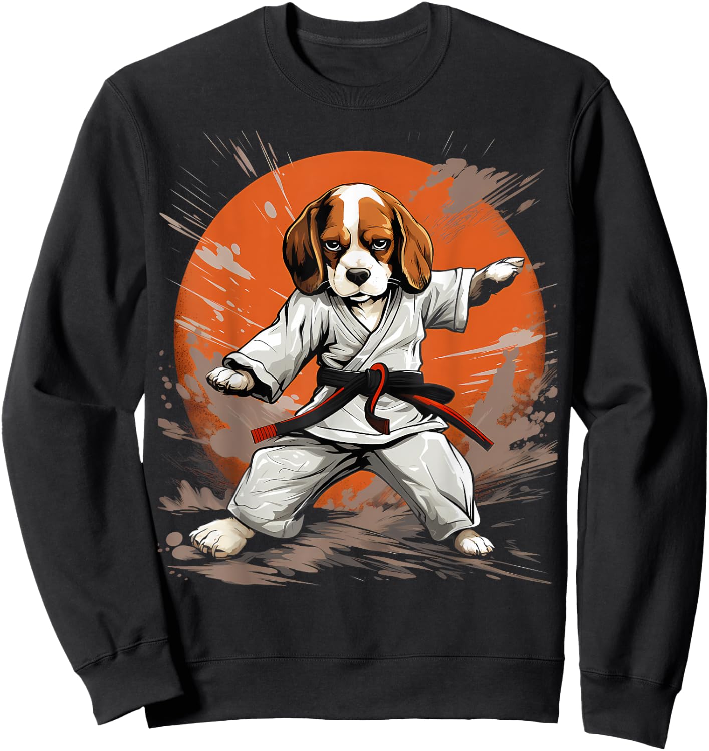 MMA Beagle Dog Karate Sweatshirt - Sweatshirt | Black