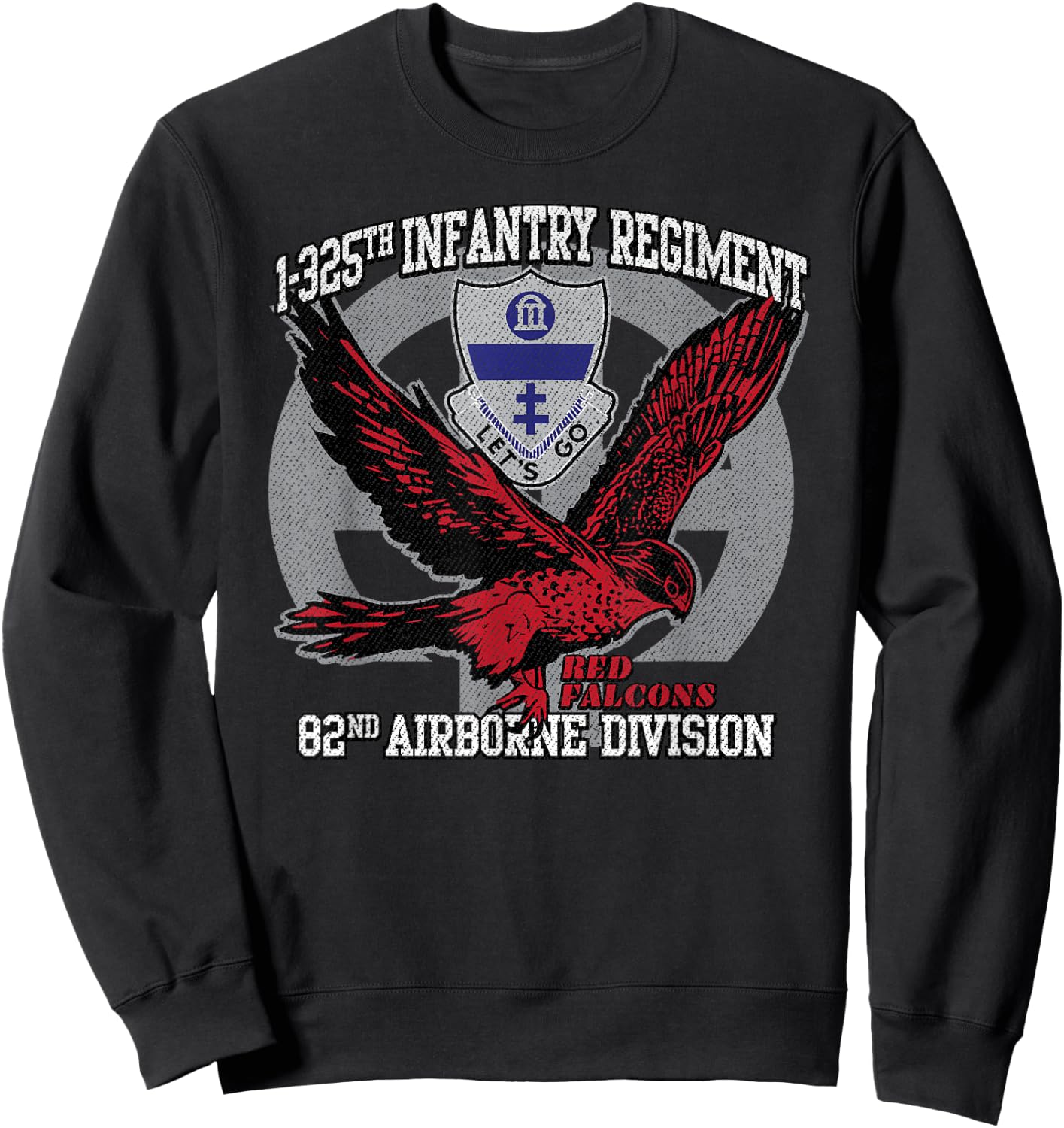 American Marauder: 1-325th Airborne Infantry Red Falcons Sweatshirt - Sweatshirt | Black