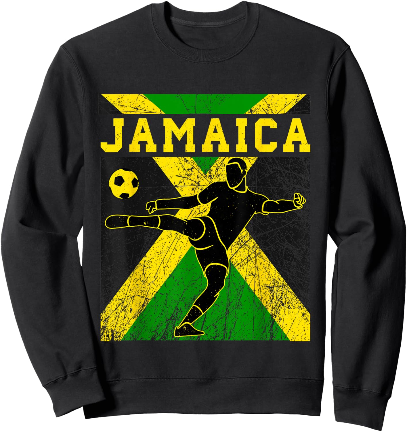 Jamaica Football Apparel Jamaican national Reggae Boys Sweatshirt - Sweatshirt | Black
