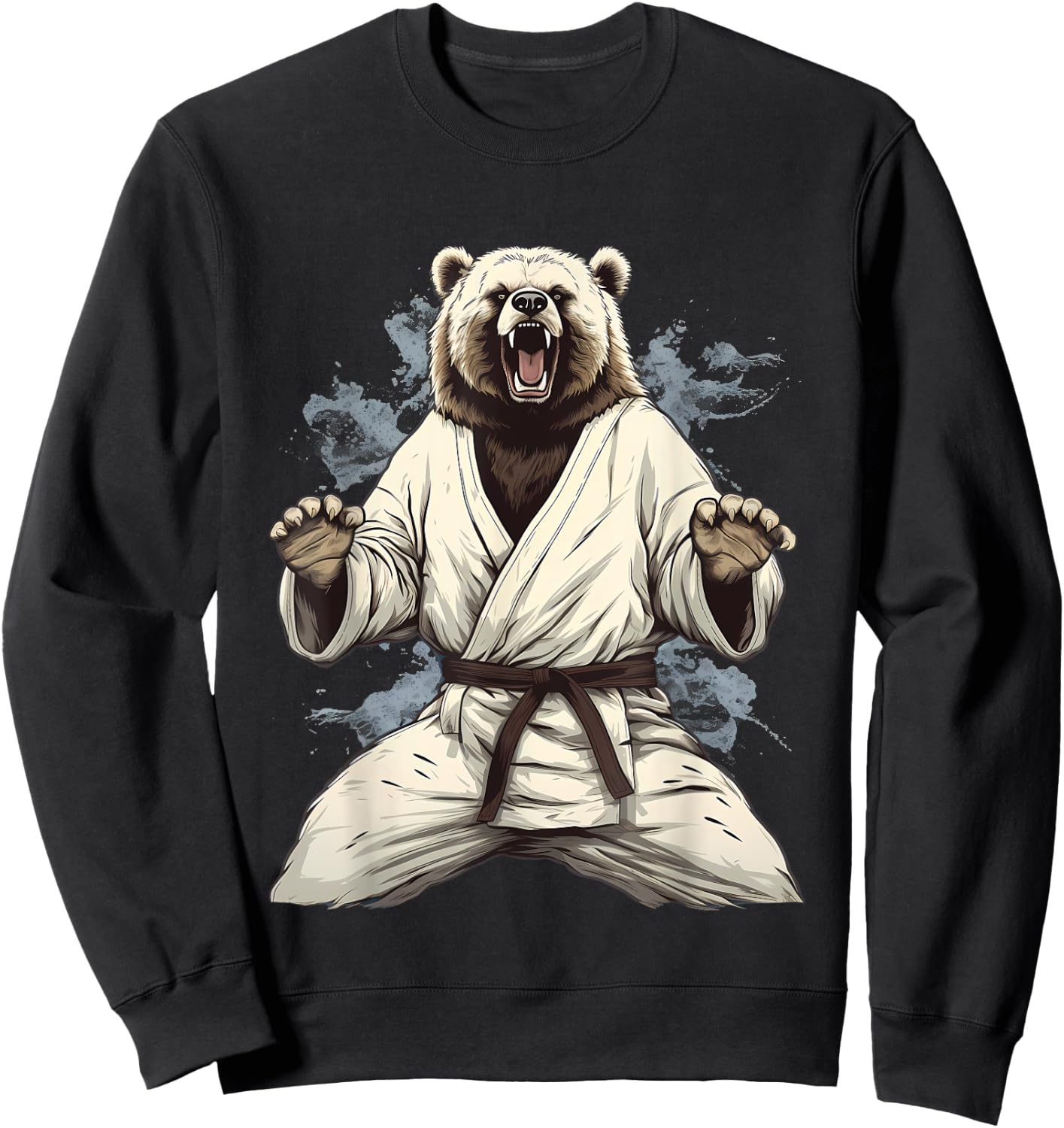 MMA Grizzly Bear Karate Sweatshirt - Sweatshirt | Black
