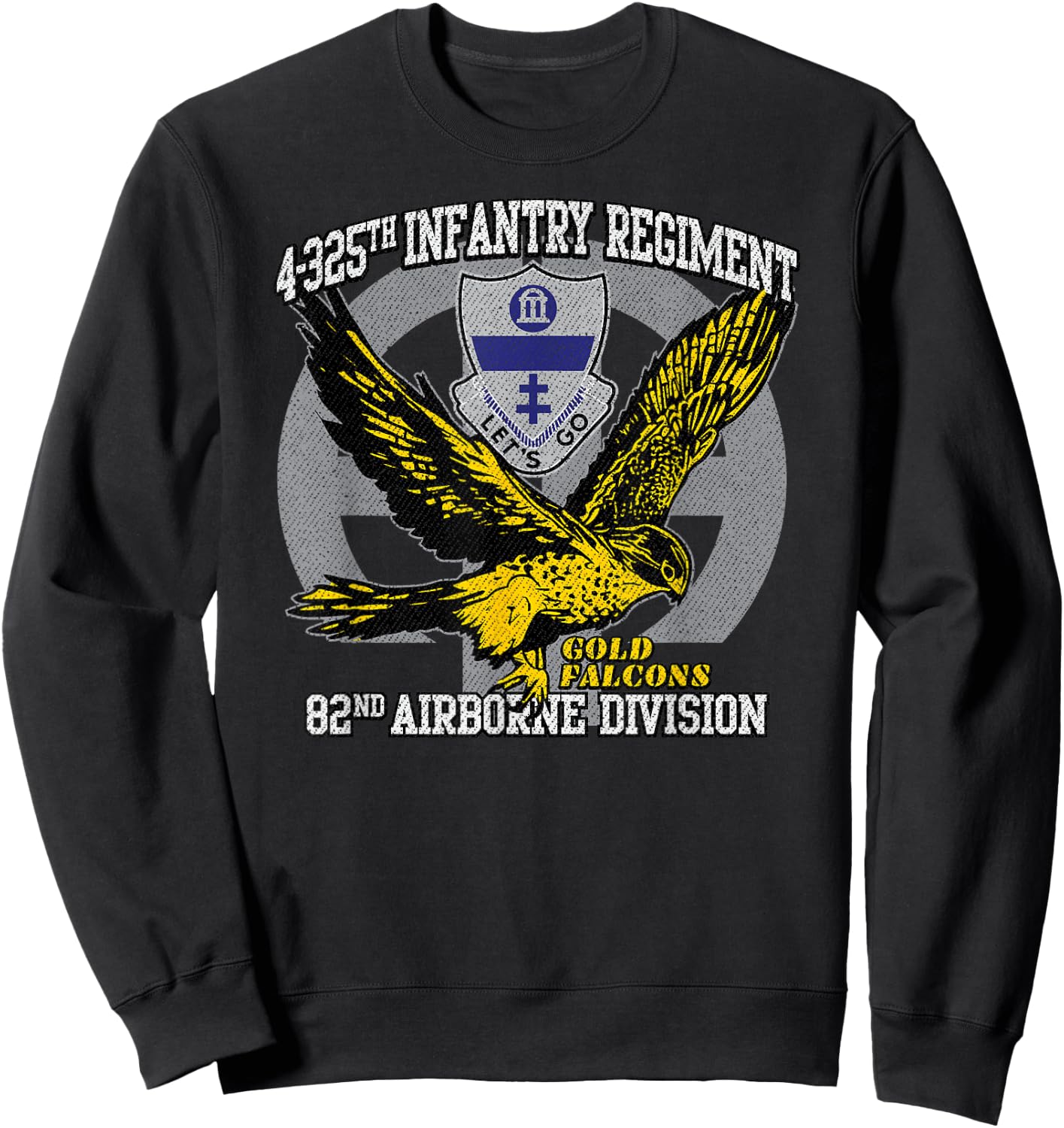 American Marauder: 4-325th Airborne Infantry Gold Falcons Sweatshirt - Sweatshirt | Black