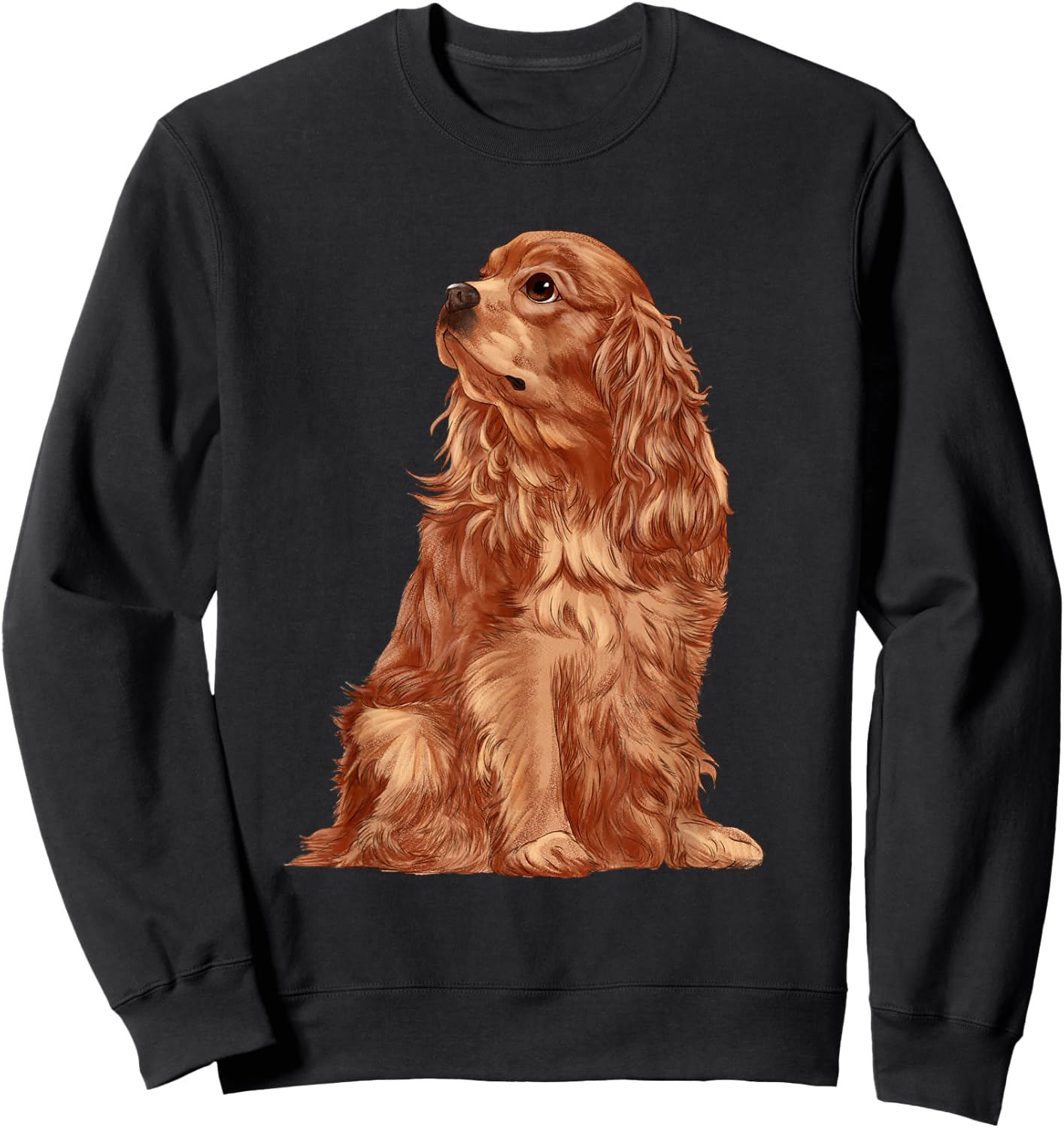 Cavalier King Charles Spaniel Dog Seat Sweatshirt - Sweatshirt | Black