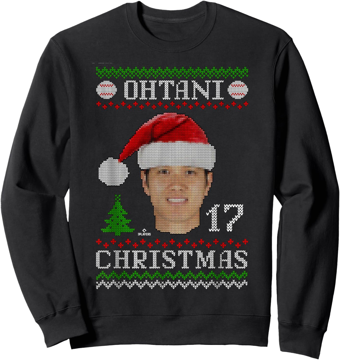 Shohei Ohtani Los Angeles Baseball Christmas Sweater MLBPA Sweatshirt - Sweatshirt | Black