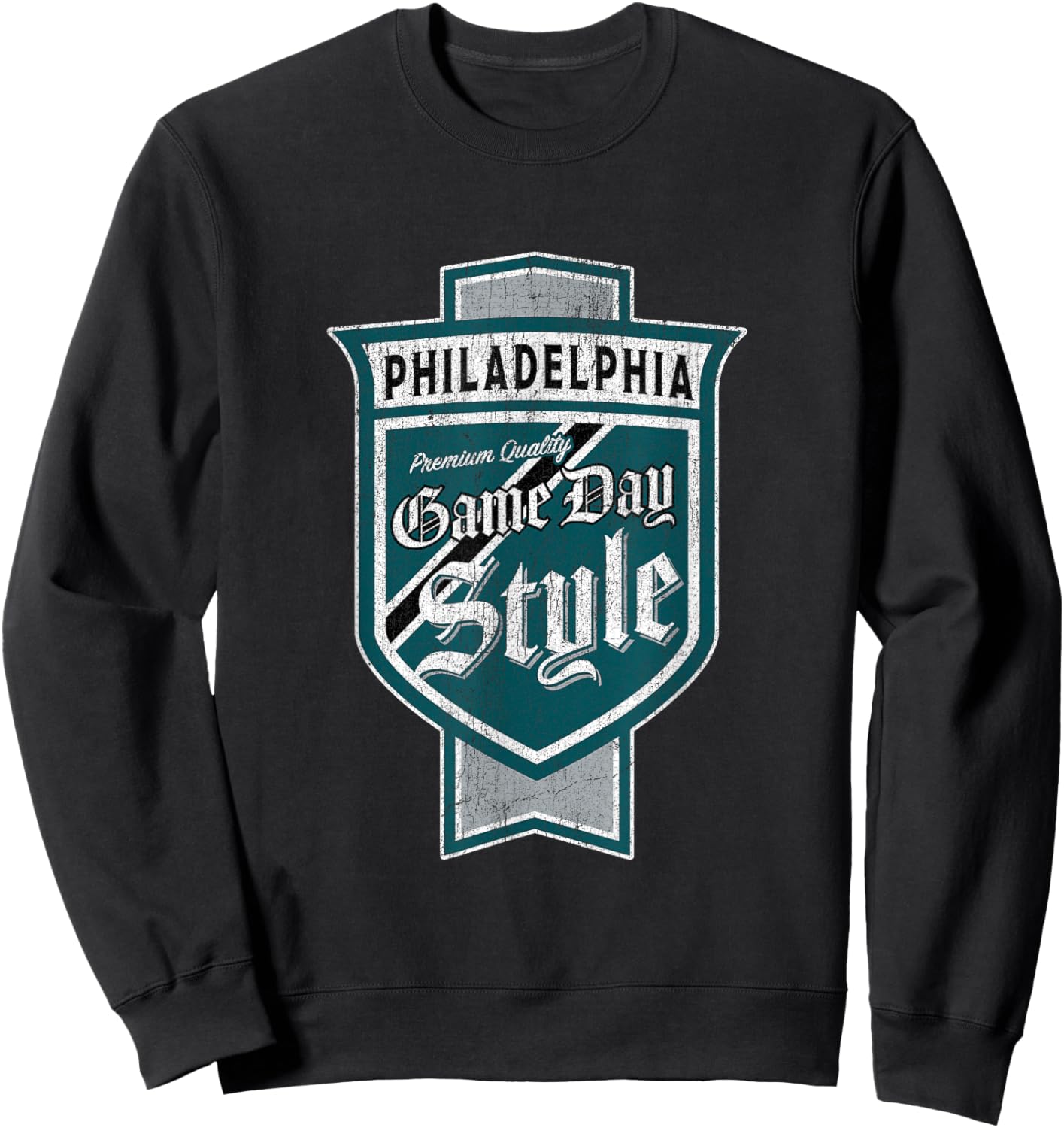 Vintage Philadelphia Beer Label - Philly Pride Sweatshirt - Sweatshirt | Black