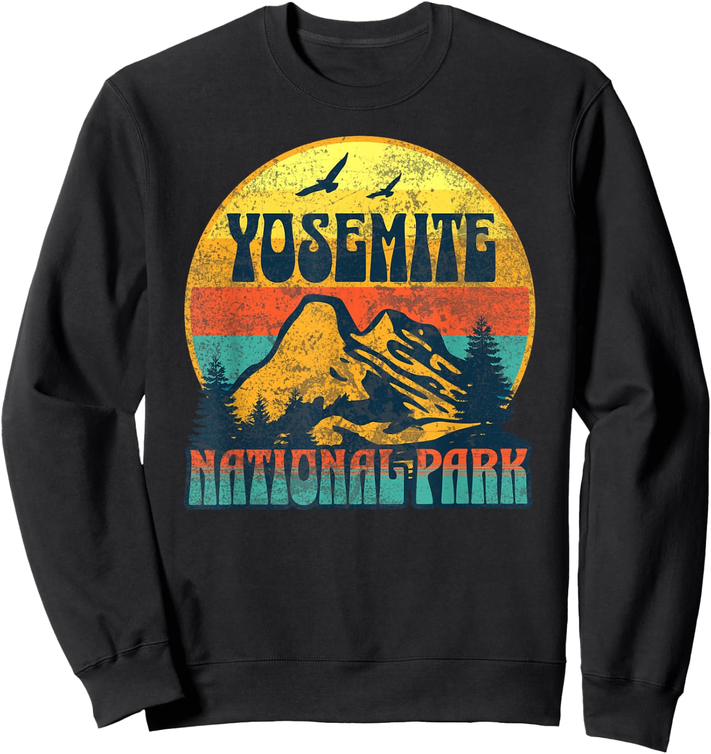 Yosemite National Park Sweatshirt - Sweatshirt | Black