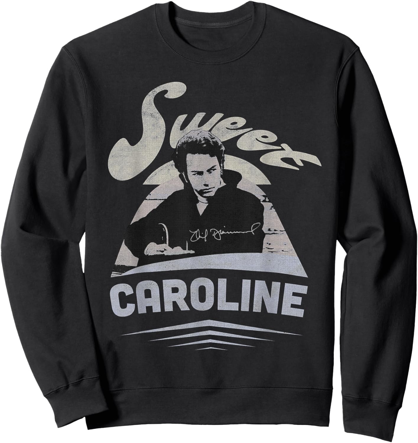 Official Neil Diamond Signature Photo Sweatshirt - Sweatshirt | Black