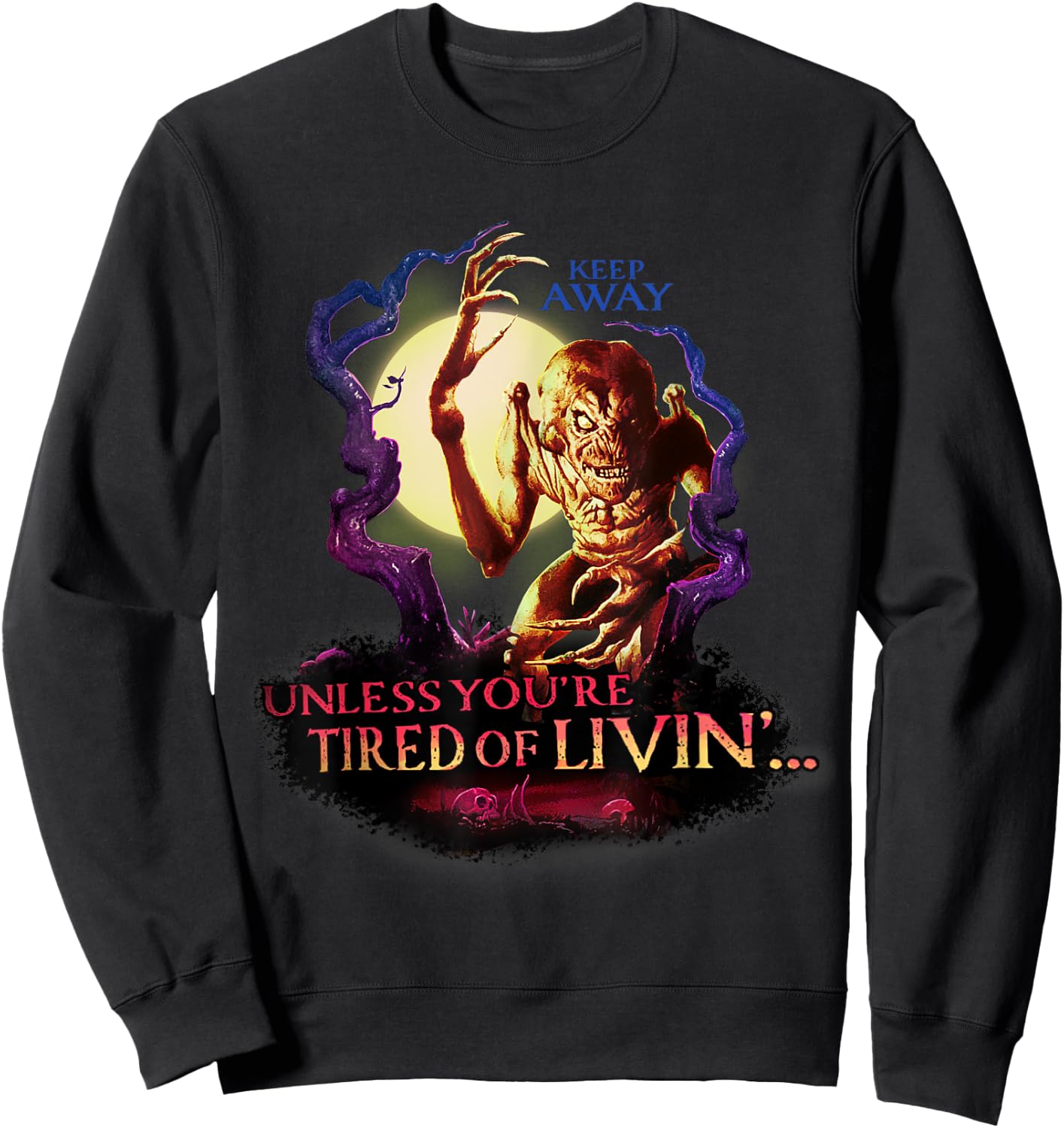 Pumpkinhead Tired of Living Silohuette Sweatshirt - Sweatshirt | Black