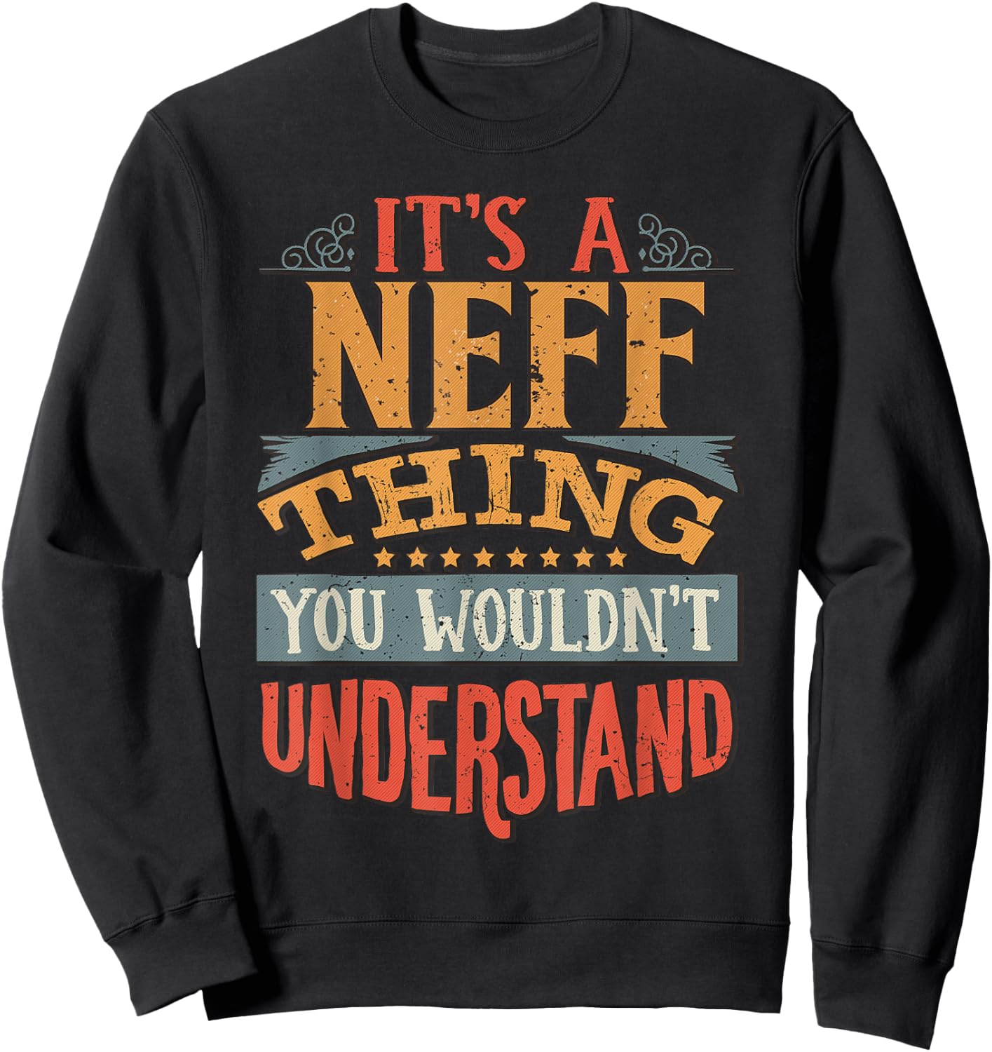 Neff Name - Kids, Black, Small Sweatshirt - Sweatshirt | Black