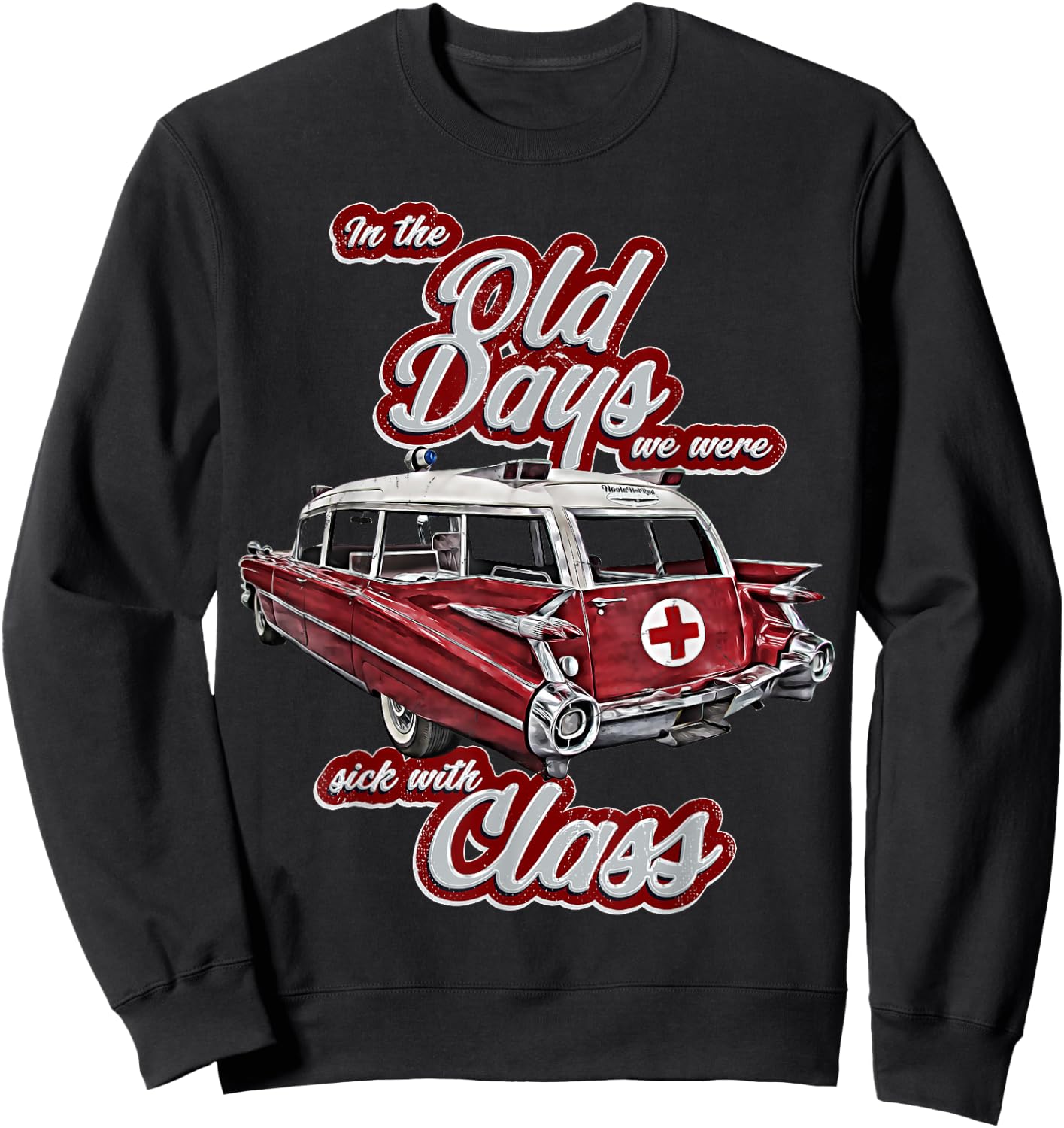 Miller,Meteor,Hotrod,Classic Ambulance car,Hearse1950s,1960s Sweatshirt - Sweatshirt | Black