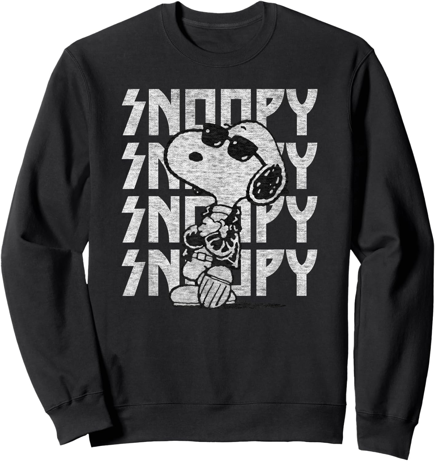 Peanuts - Rock Snoopy Sweatshirt - Sweatshirt | Black