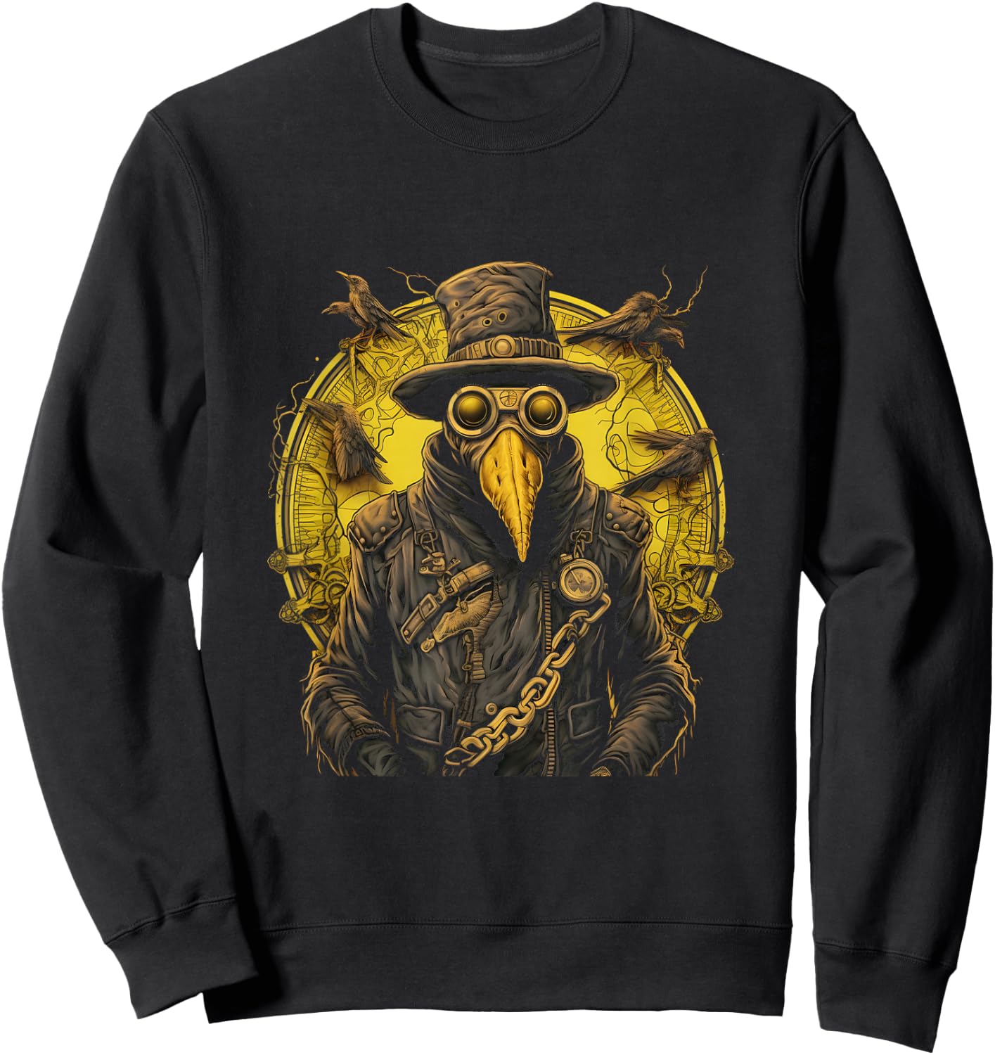 Trust Me I'm a Doctor - Gothic Plague Doctor Steampunk Style Sweatshirt - Sweatshirt | Black