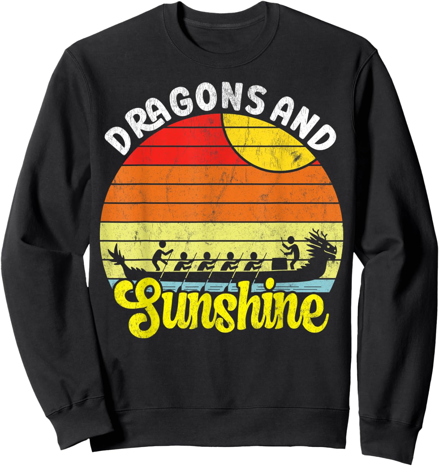 Dragon Boating Paddling Festival - Dragon Boat Race Sweatshirt - Sweatshirt | Black