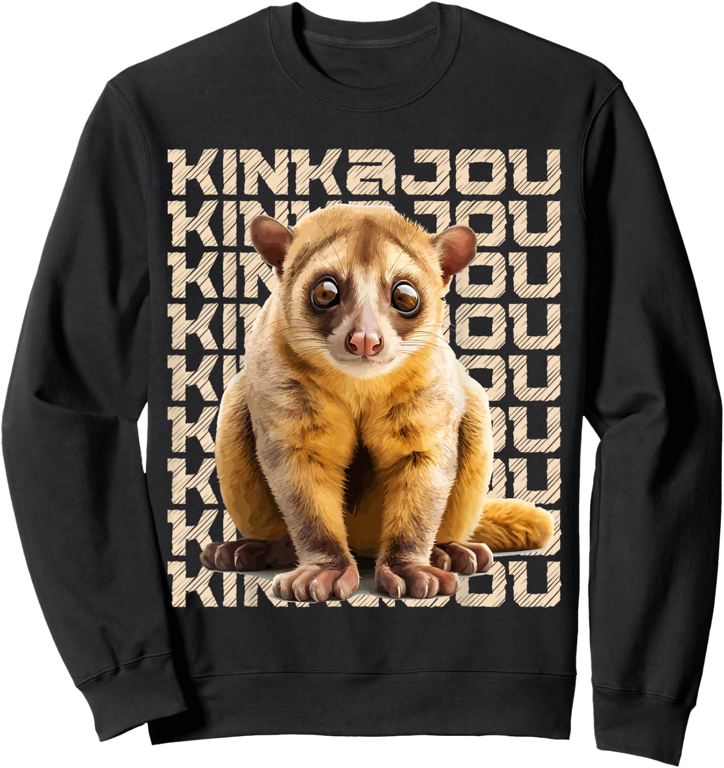 Kinkajou Animal, Kinkajou Sweatshirt - Sweatshirt | Black