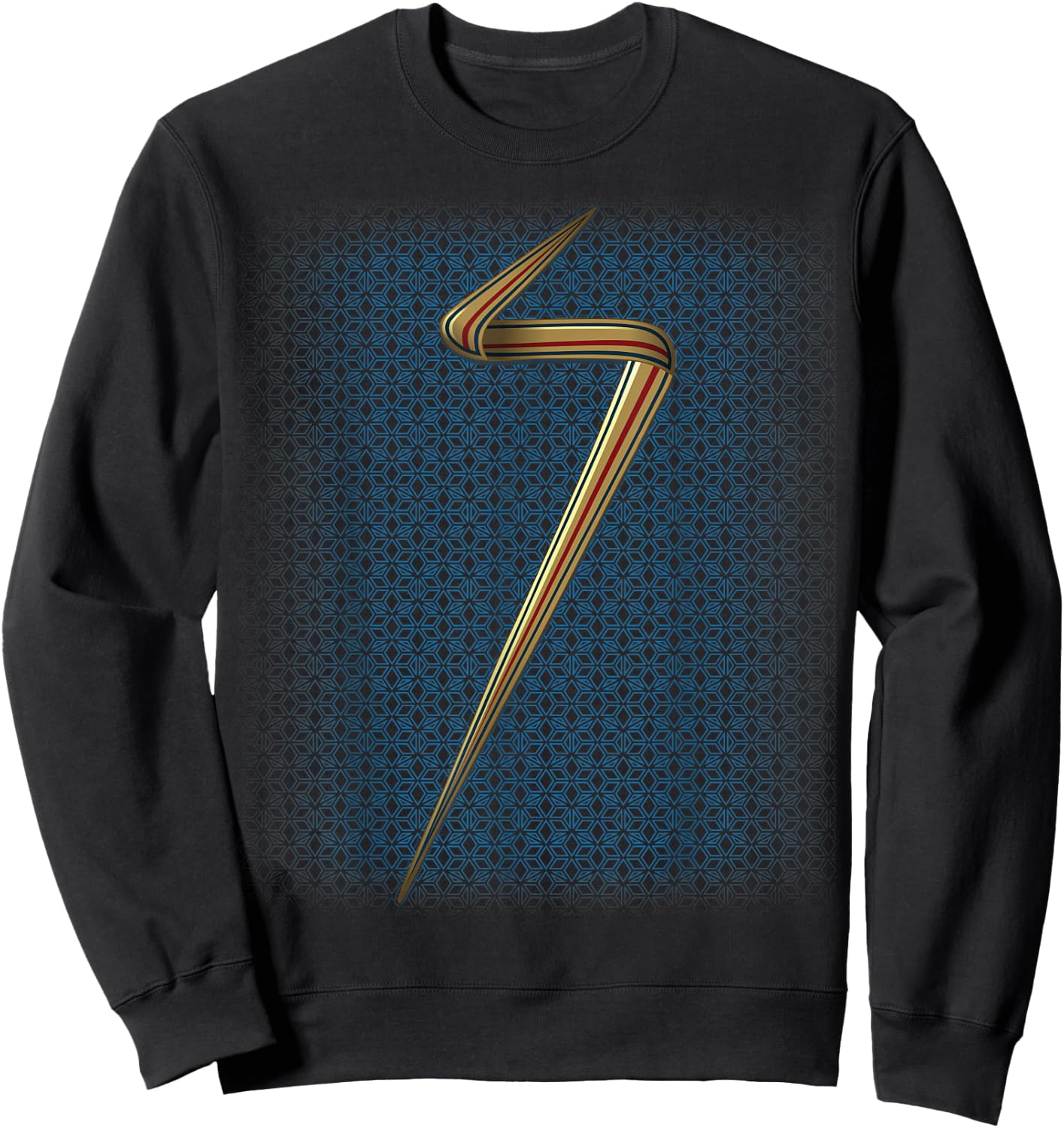 Marvel Ms. Marvel Kamala Khan Super Hero Halloween Costume Sweatshirt - Sweatshirt | Black