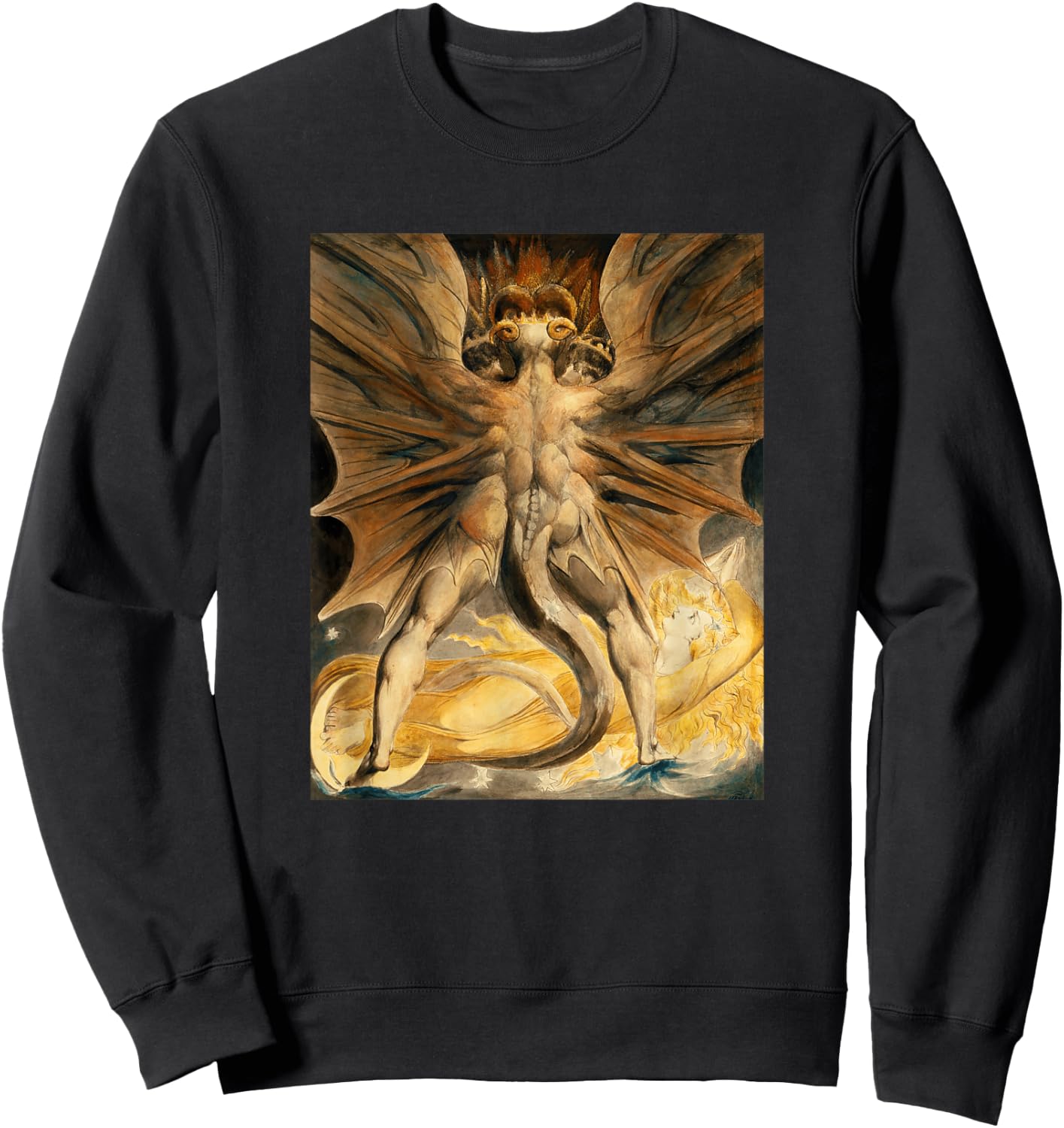 William Blake - The Dragon II - For Artists Sweatshirt - Sweatshirt | Black