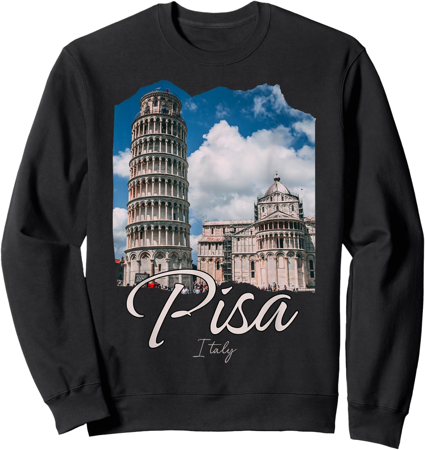 The Leaning Tower Of Pisa Souvenir / Pisa Italy Sweatshirt - Sweatshirt | Black