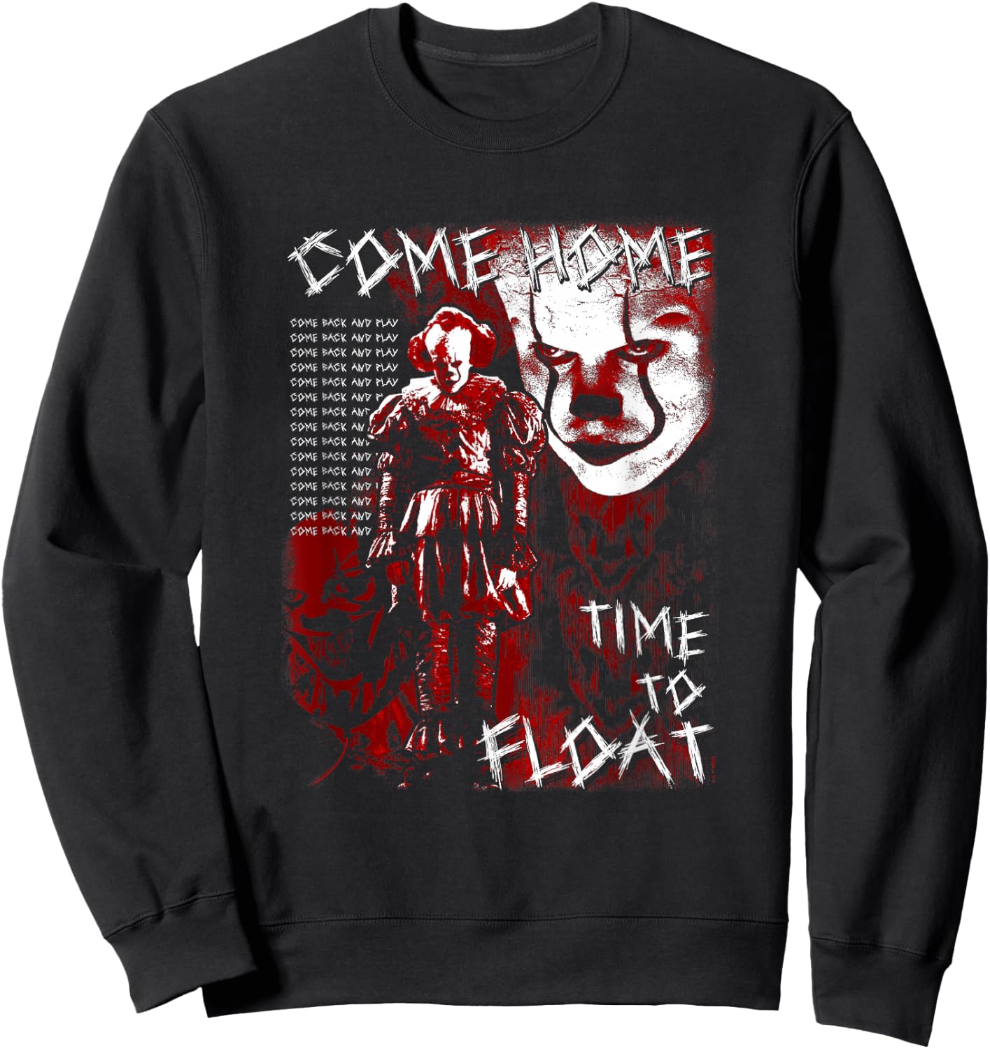 IT: Chapter Two Pennywise Time To Float Halloween Sweatshirt - Sweatshirt | Black