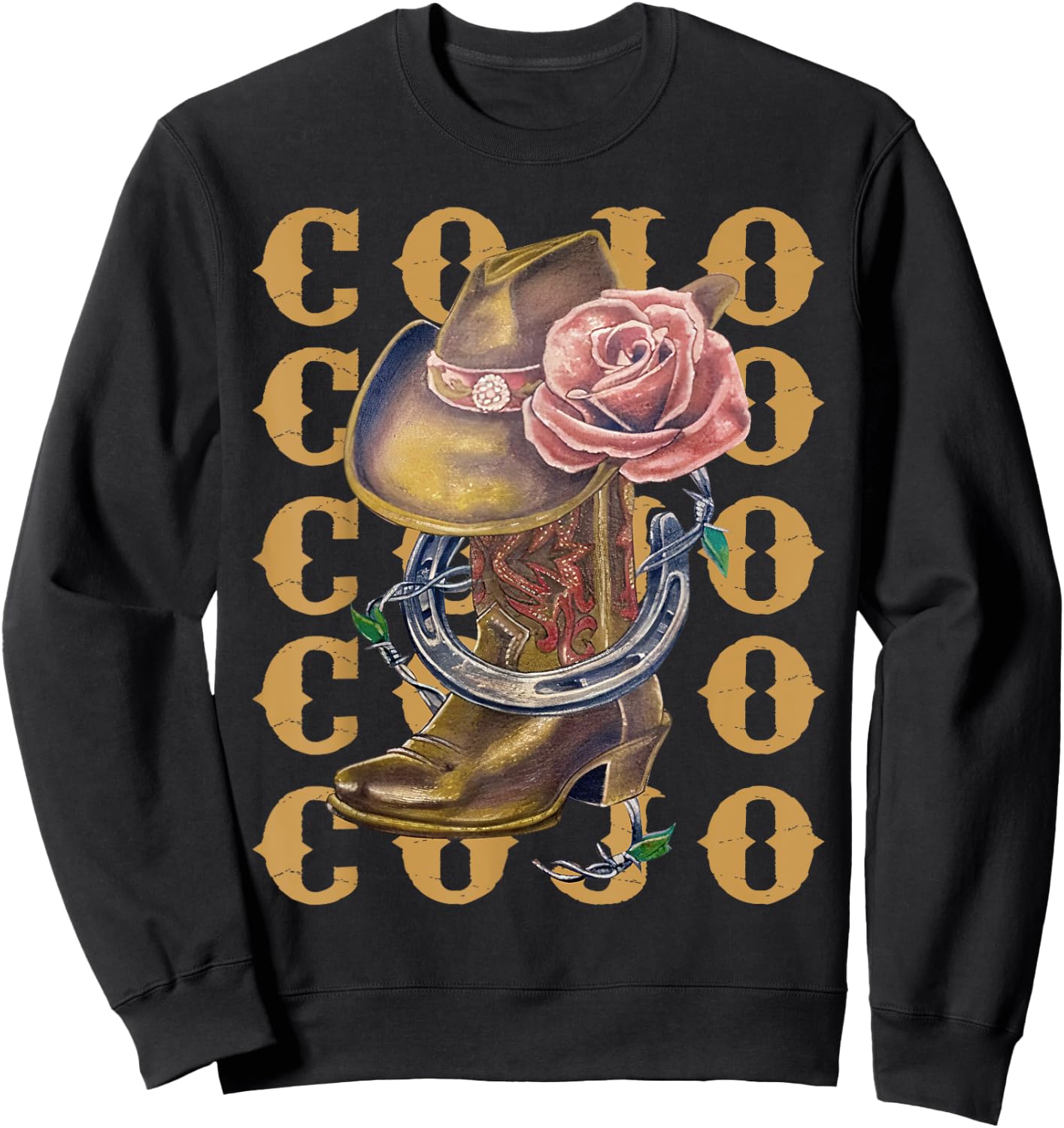 Graphic Cojo Guitar Music Country Outfit Legend Live Forever Sweatshirt - Sweatshirt | Black