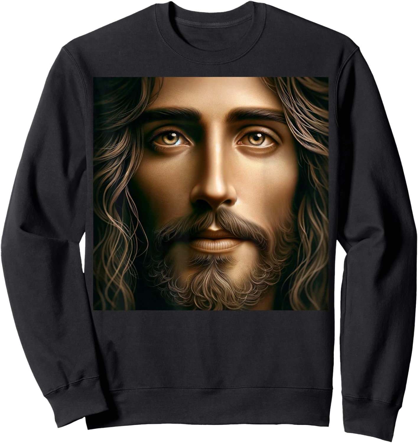Jesus' Face Sweatshirt - Sweatshirt | Black