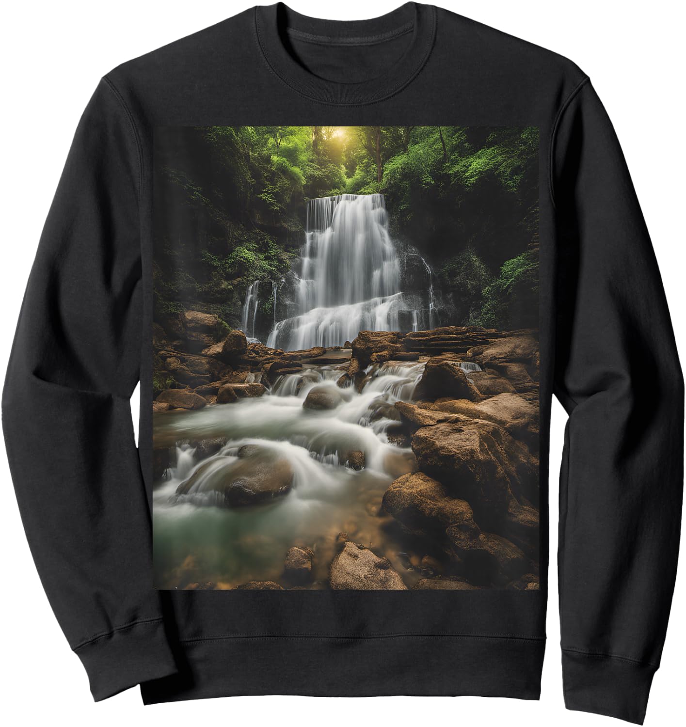 Waterfall Style Life: Pastel Falls And Nature Calls Sweatshirt - Sweatshirt | Black