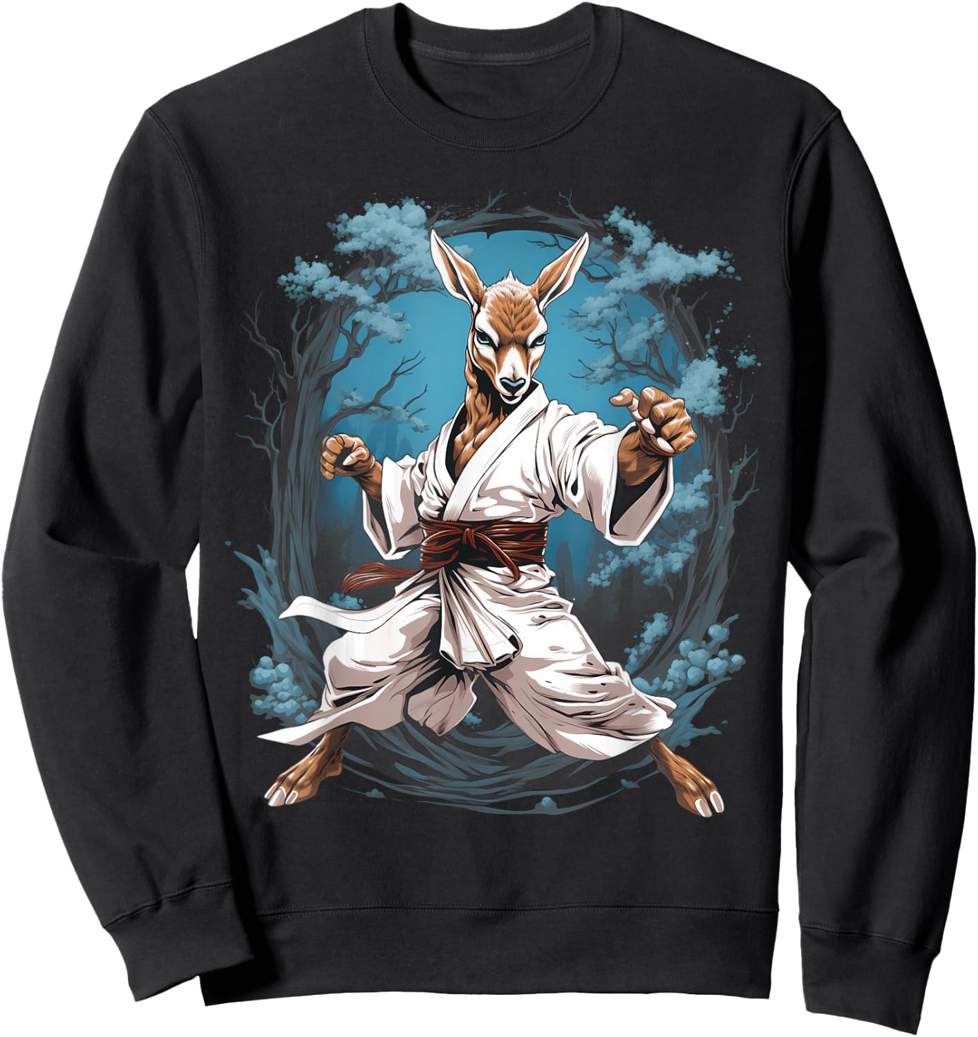 MMA Deer Karate Sweatshirt - Sweatshirt | Black