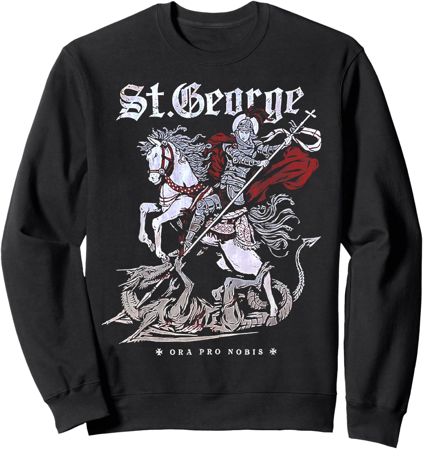 St. George and the Dragon Sweatshirt - Sweatshirt | Black
