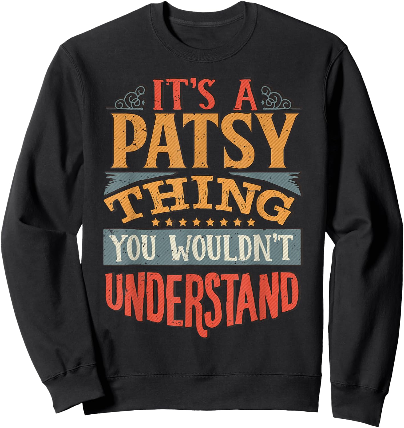 Patsy Name Sweatshirt - Sweatshirt | Black
