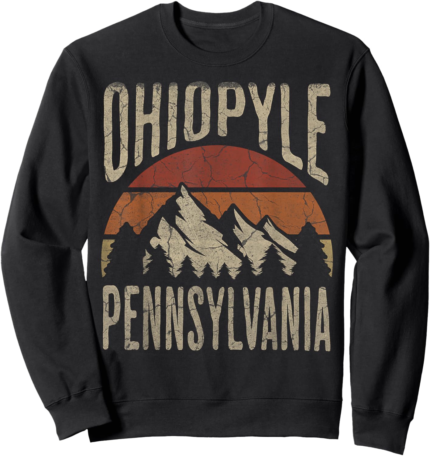 Ohiopyle State Park Pennsylvania Nature Hiking Outdoors Sweatshirt - Sweatshirt | Black