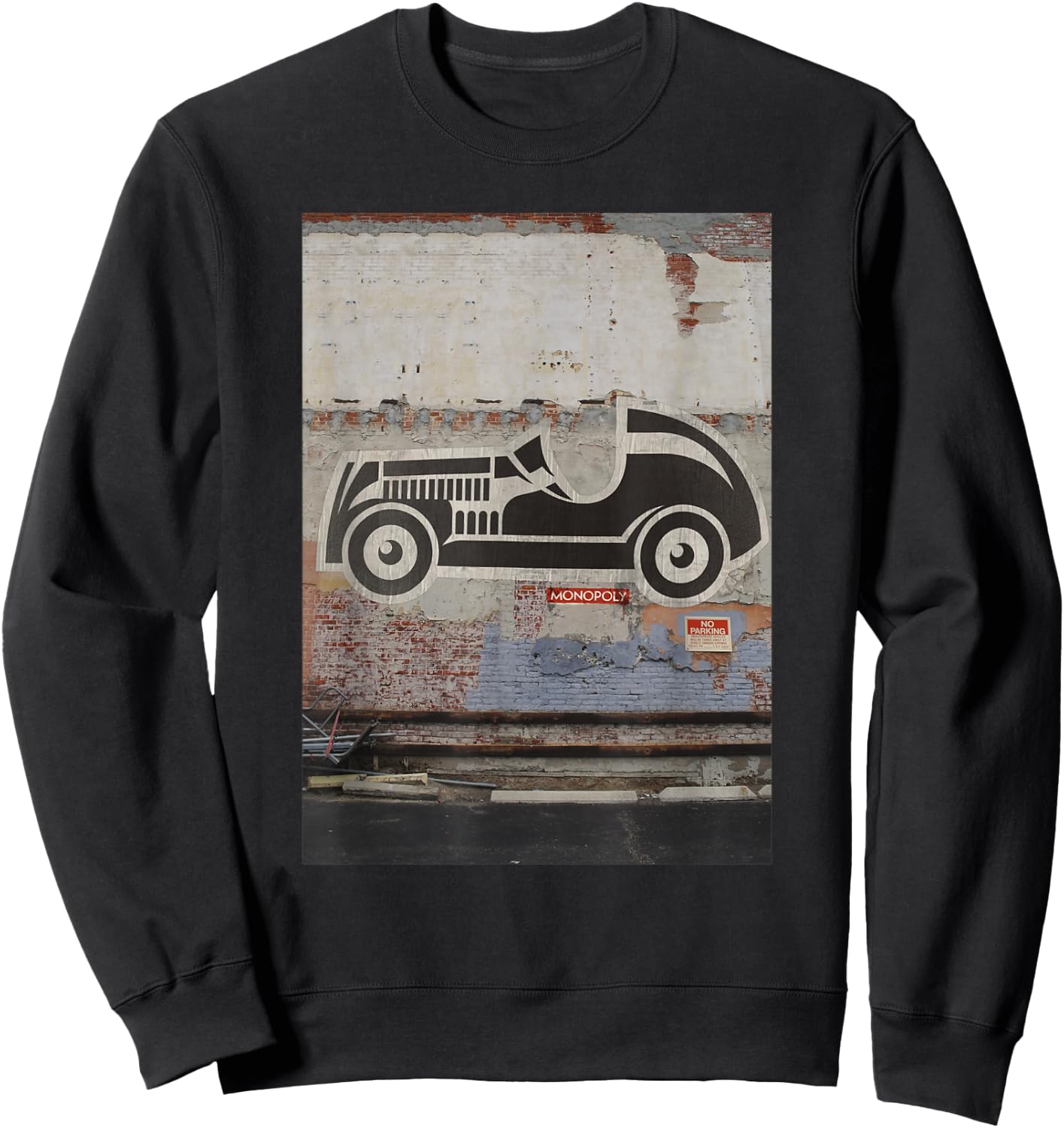 Monopoly Car Street Art Game Piece Poster Sweatshirt - Sweatshirt | Black