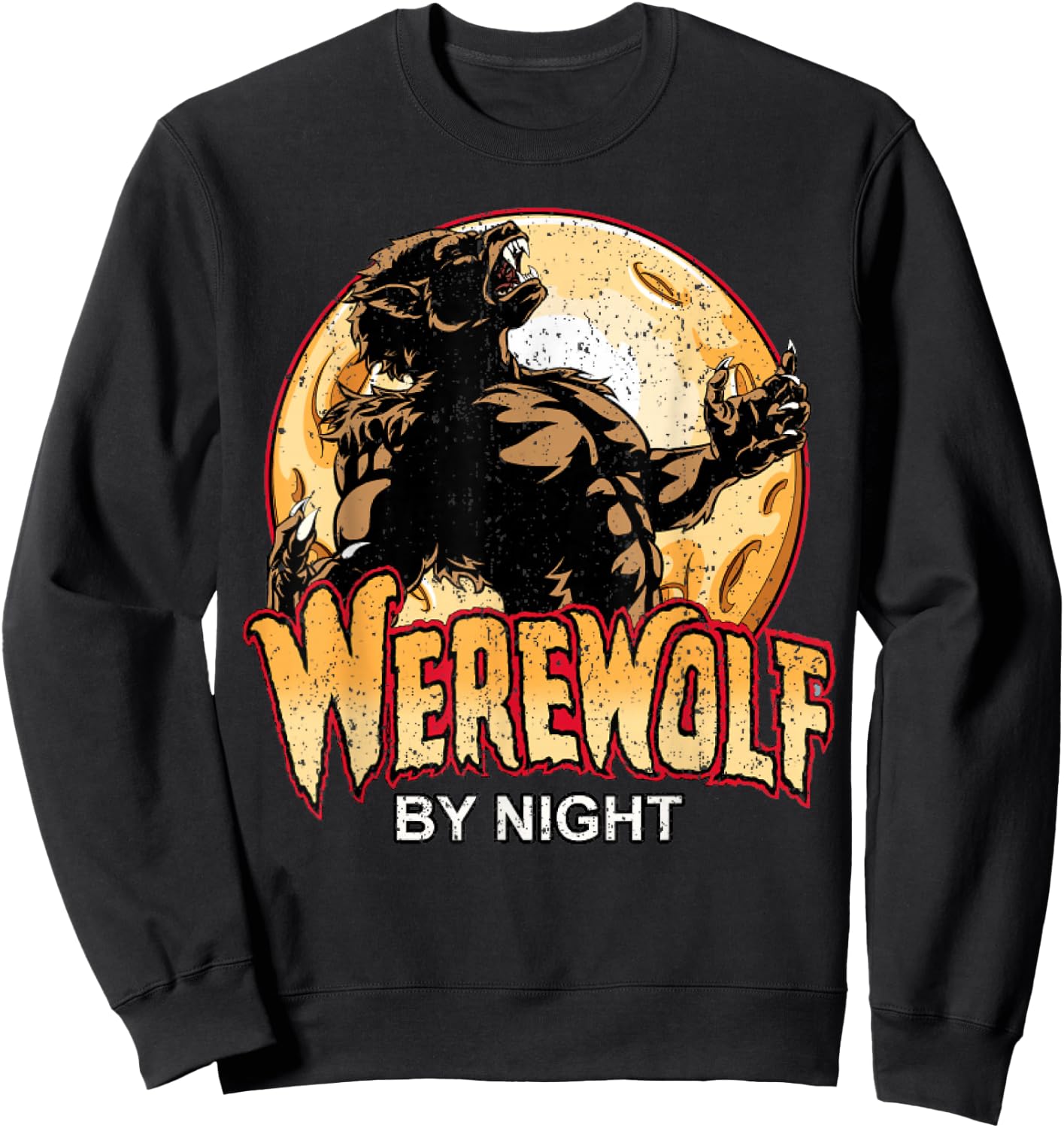 Vintage Werewolf By Night Sweatshirt - Sweatshirt | Black