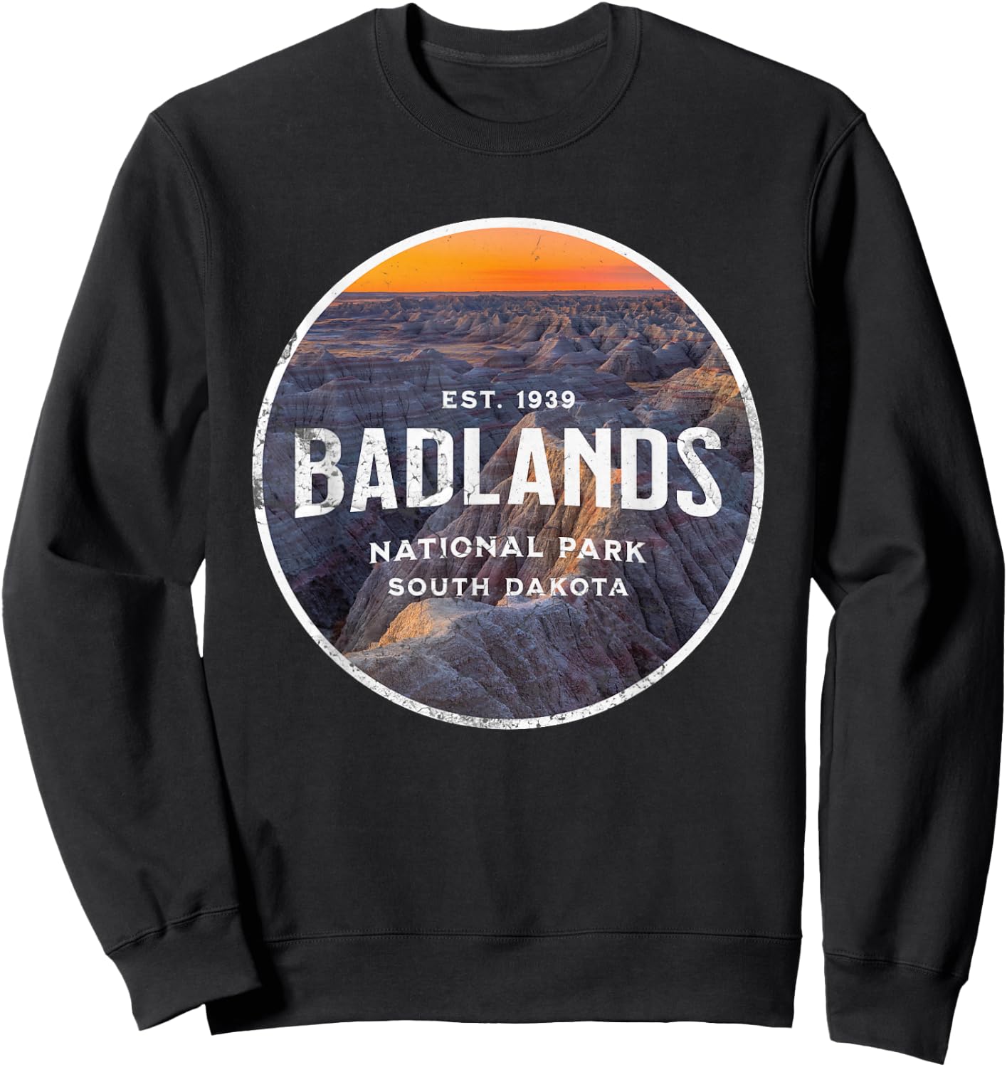 Badlands National Park Sweatshirt - Sweatshirt | Black