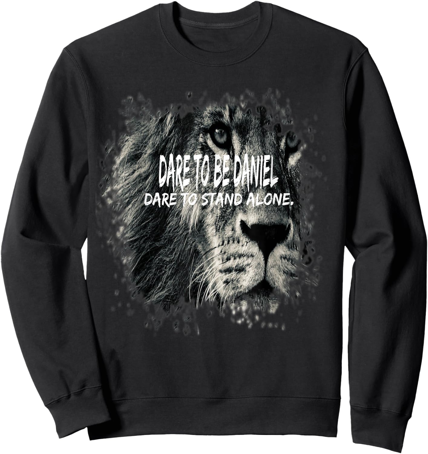 Daniel In The Bible Scripture Verse About Lions Sweatshirt - Sweatshirt | Black